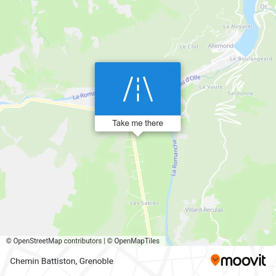 Chemin Battiston map