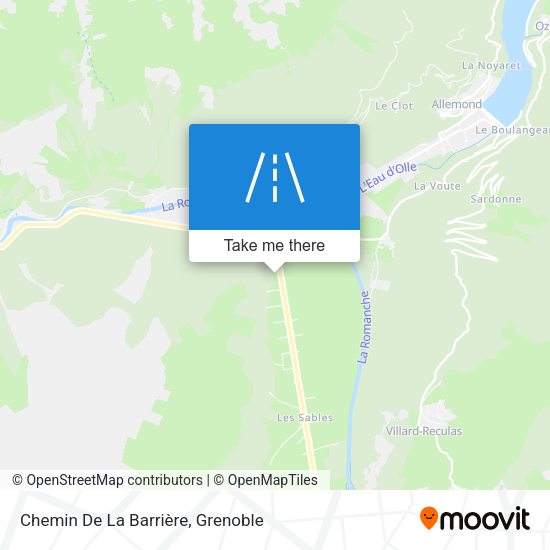 Chemin De La Barrière map
