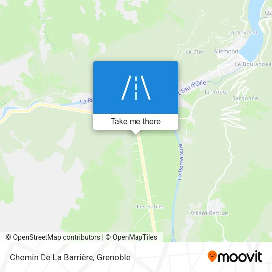 Chemin De La Barrière map