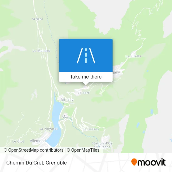 Chemin Du Crêt map
