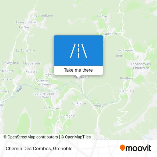 Chemin Des Combes map