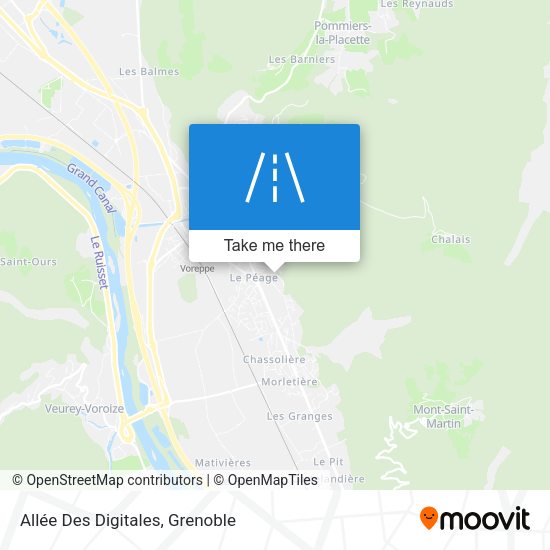 Allée Des Digitales map