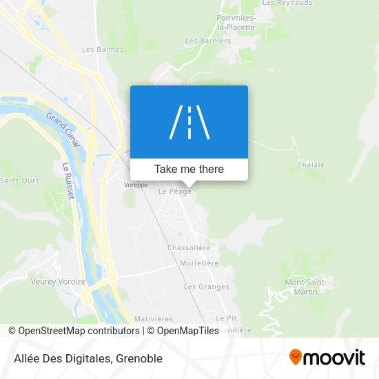 Allée Des Digitales map