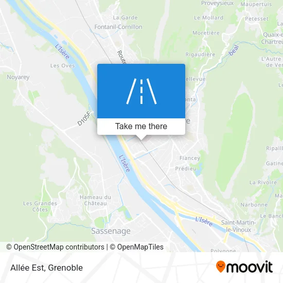 Allée Est map