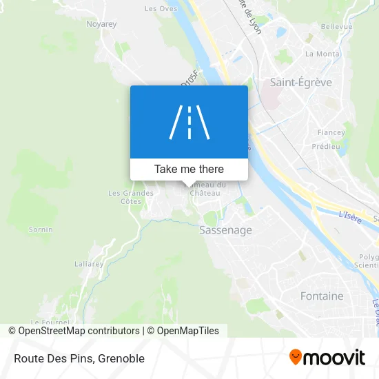 Route Des Pins map