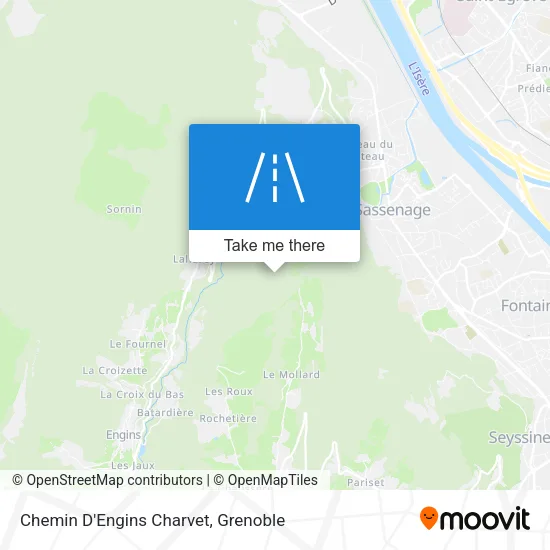Chemin D'Engins Charvet map