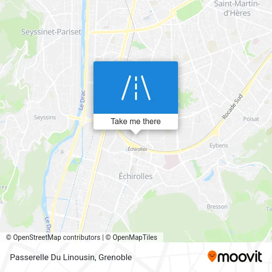 Passerelle Du Linousin map