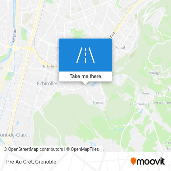 Pré Au Crêt map