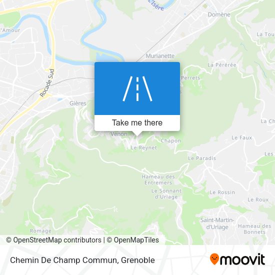 Chemin De Champ Commun map