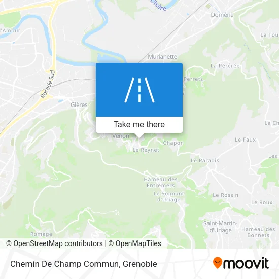 Chemin De Champ Commun map