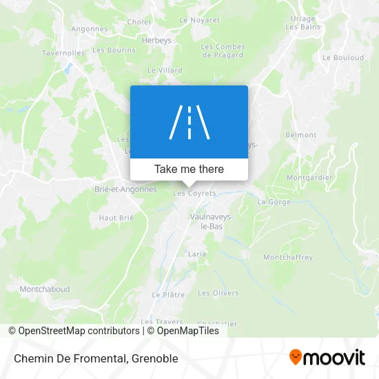 Chemin De Fromental map