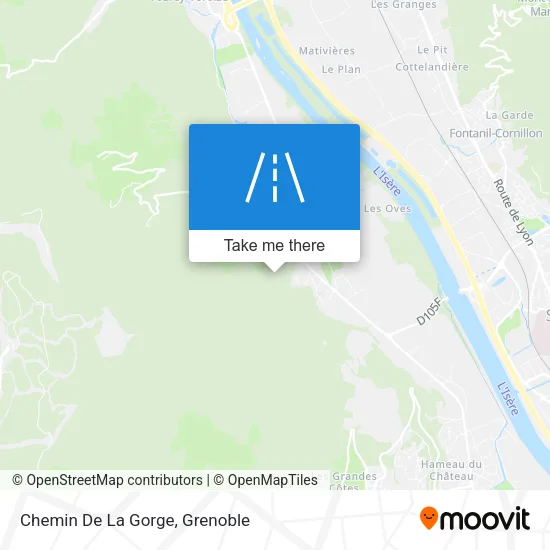Chemin De La Gorge map