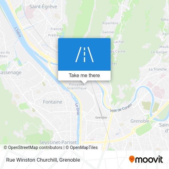 Rue Winston Churchill map