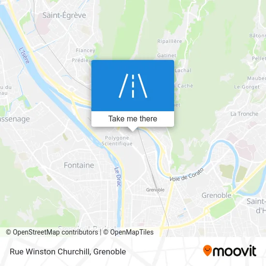 Rue Winston Churchill map