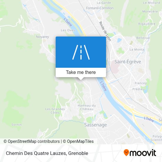 Chemin Des Quatre Lauzes map