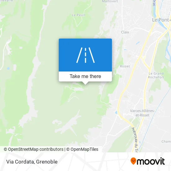 Via Cordata map
