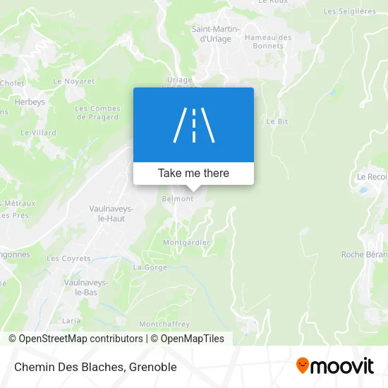 Chemin Des Blaches map