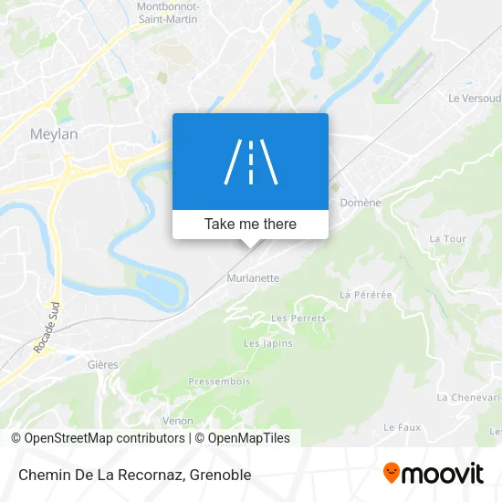 Chemin De La Recornaz map