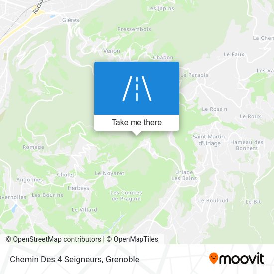 Chemin Des 4 Seigneurs map