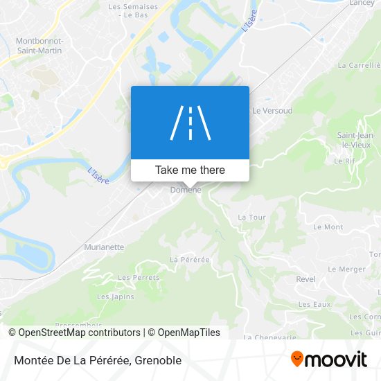 Montée De La Pérérée map