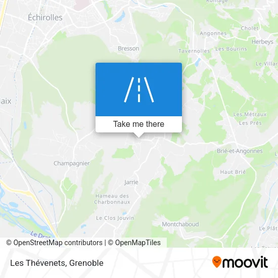 Les Thévenets map