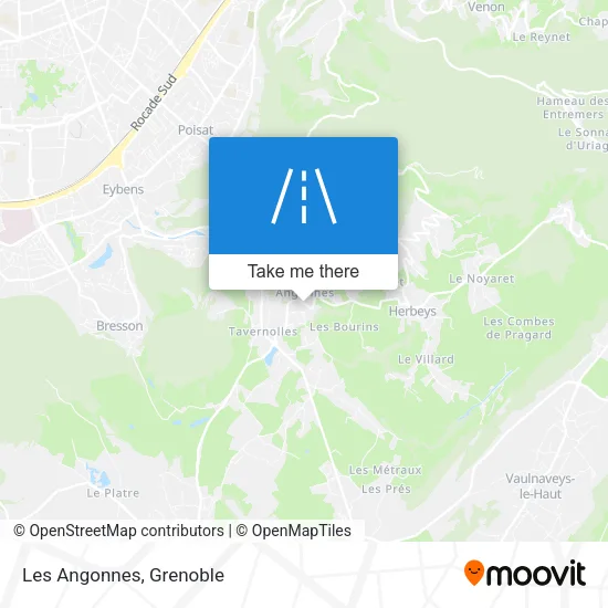 Les Angonnes map
