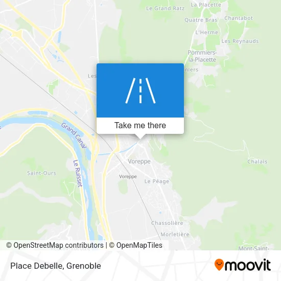 Place Debelle map