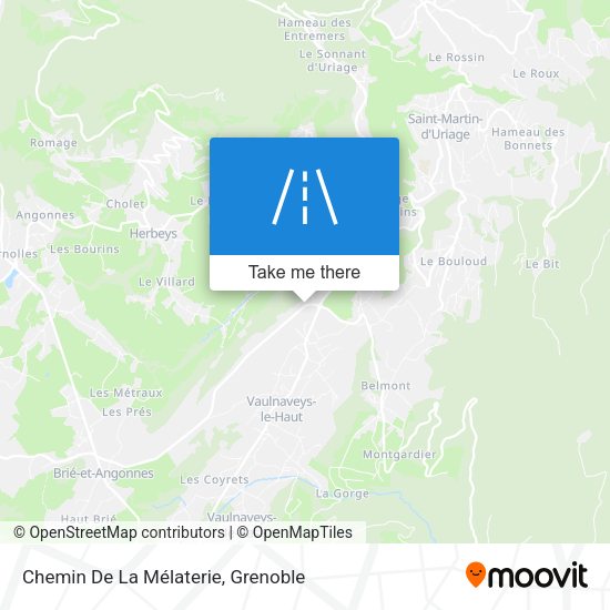 Chemin De La Mélaterie map