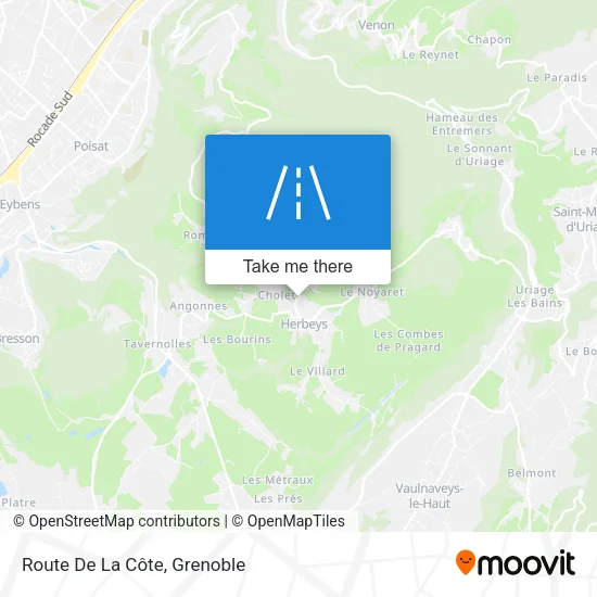 Route De La Côte map