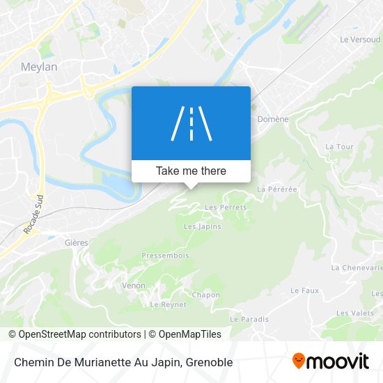 Chemin De Murianette Au Japin map