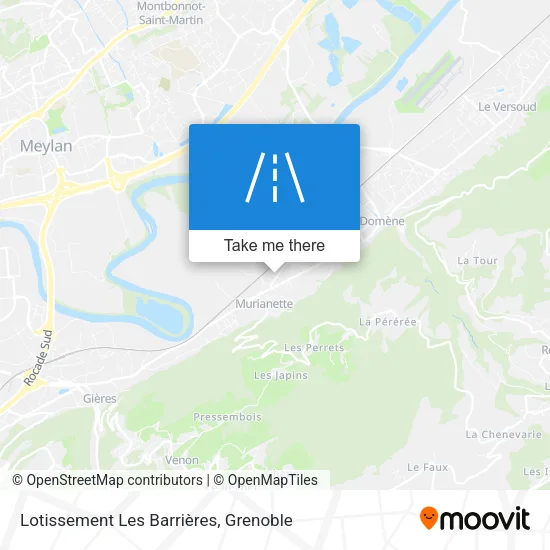 Lotissement Les Barrières map