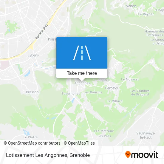 Lotissement Les Angonnes map