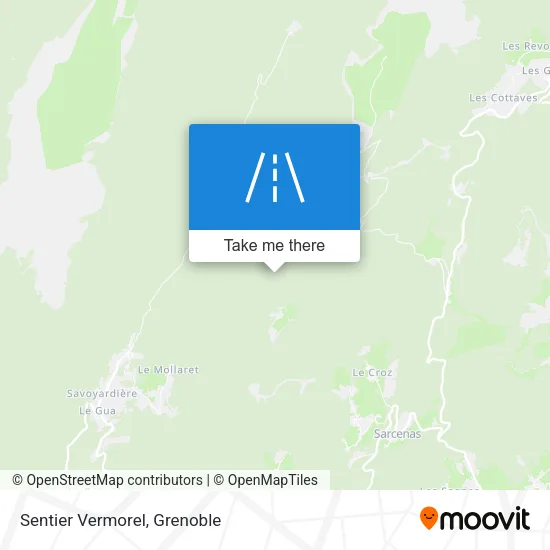 Sentier Vermorel map