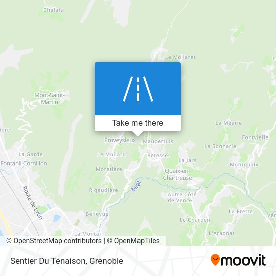 Sentier Du Tenaison map