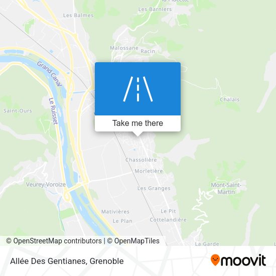 Allée Des Gentianes map