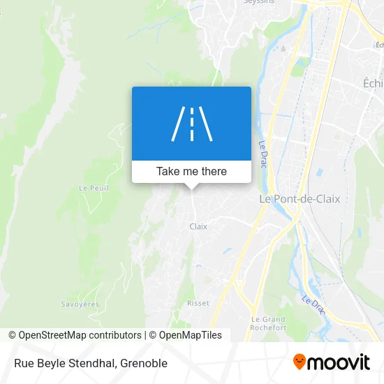 Rue Beyle Stendhal map