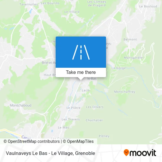 Vaulnaveys Le Bas - Le Village map