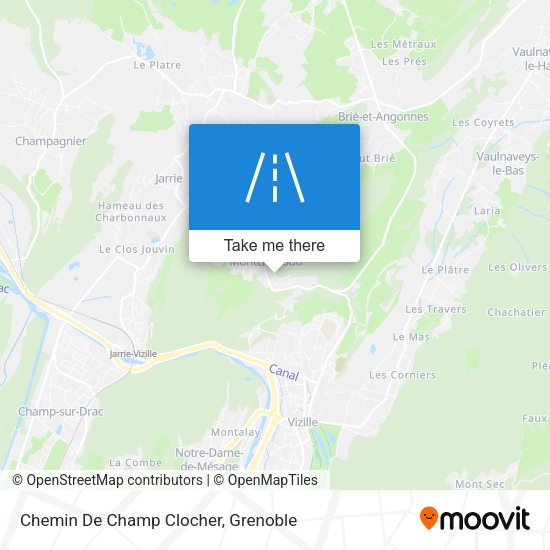 Chemin De Champ Clocher map