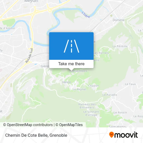 Chemin De Cote Belle map