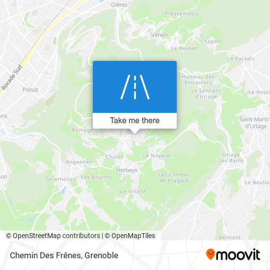 Chemin Des Frênes map