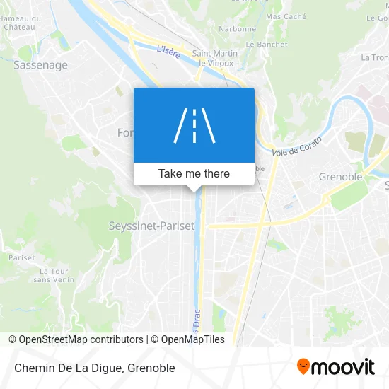 Chemin De La Digue map