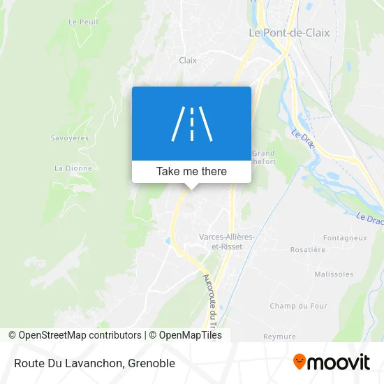 Route Du Lavanchon map