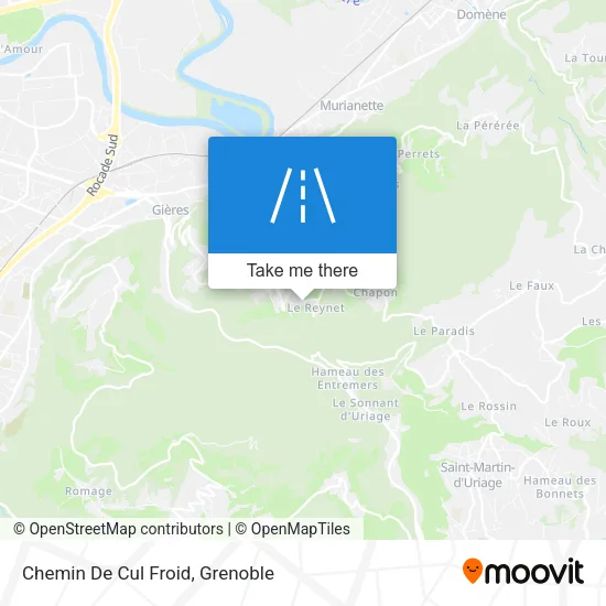Chemin De Cul Froid map