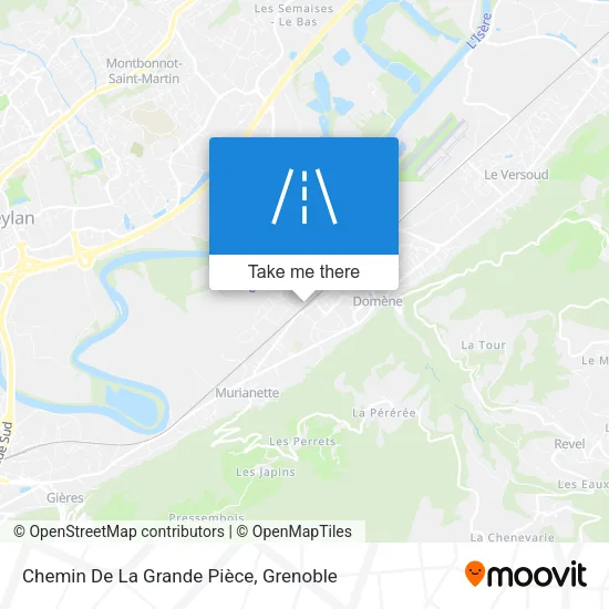 Chemin De La Grande Pièce map