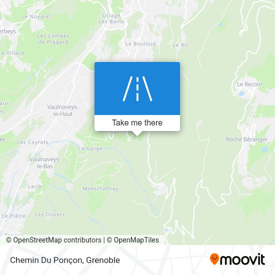 Chemin Du Ponçon map