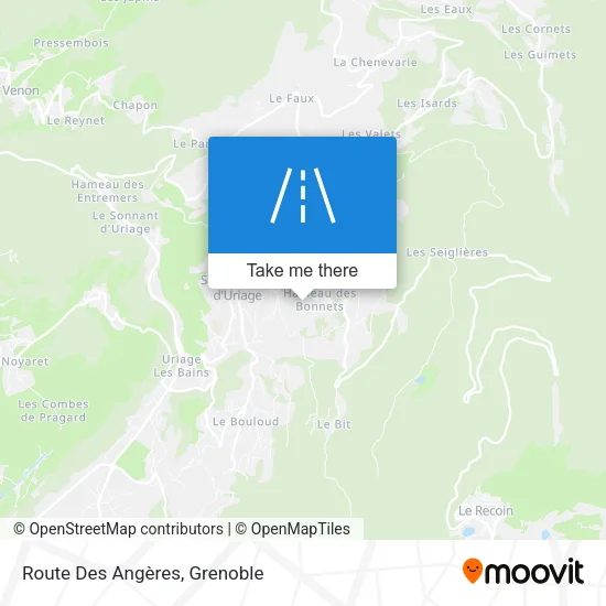 Route Des Angères map