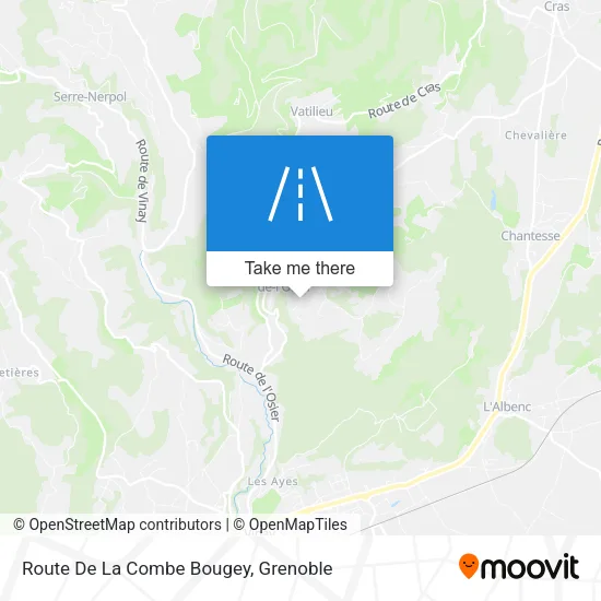 Route De La Combe Bougey map