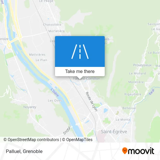 Palluel map