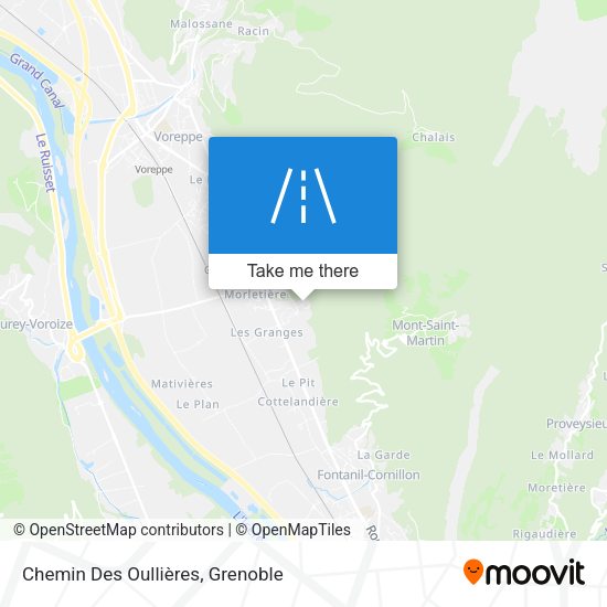 Chemin Des Oullières map