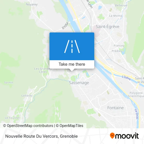 Nouvelle Route Du Vercors map
